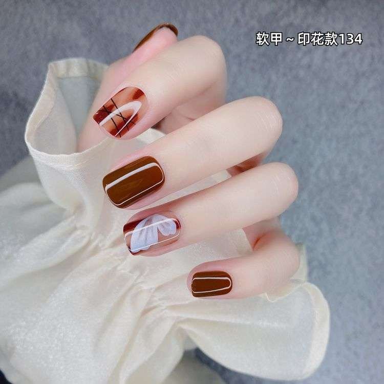 Short Press on Nails | Acrylic Nail Series from Nail York Style Number  101-146